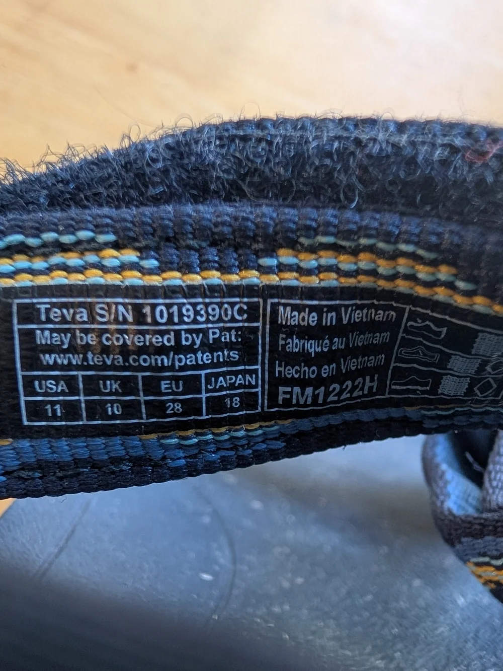 Teva navy Sandals little kids Size 11